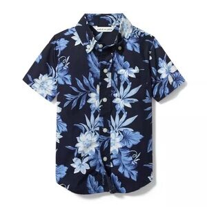Tropical Floral Poplin Shirt